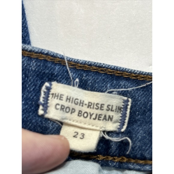 Madewell The Perfect Vintage Jeans & The High Rise Slim Crop Boyjean 23 Lot Of 2 - Picture 6 of 8